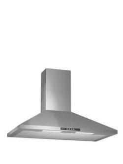 Neff D69B21N0Gb 90Cm Built-In Chimney Cooker Hood - Stainless Steel